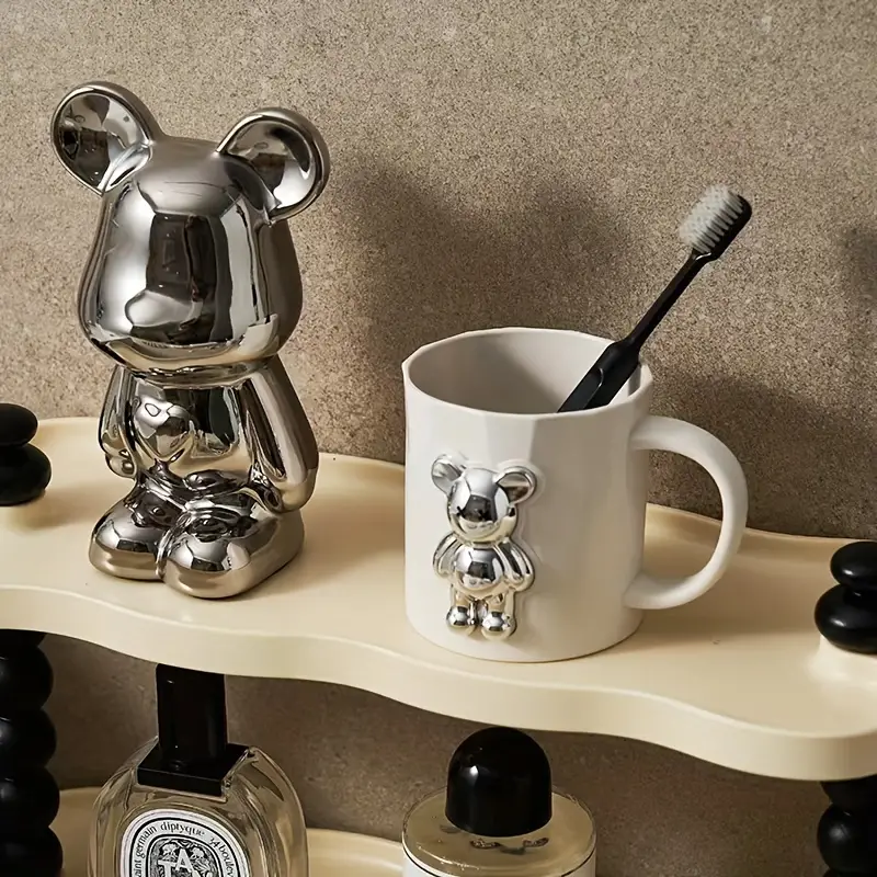 Vista 7 de Pocillo taza cocina oso dorado FK23D-229